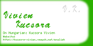 vivien kucsora business card